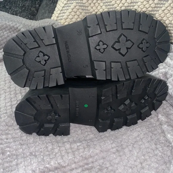 NWOT Asos Chunky Black Platform Mid-Thigh Combat Boots Size 7 - Picture 7 of 8